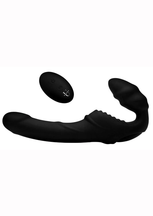 Strap U Pro Rider Vibrating Strapless Strap-On with Remote