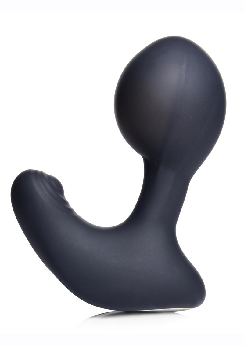 Swell Inflatable and Tapping Silicone Prostate Vibrator