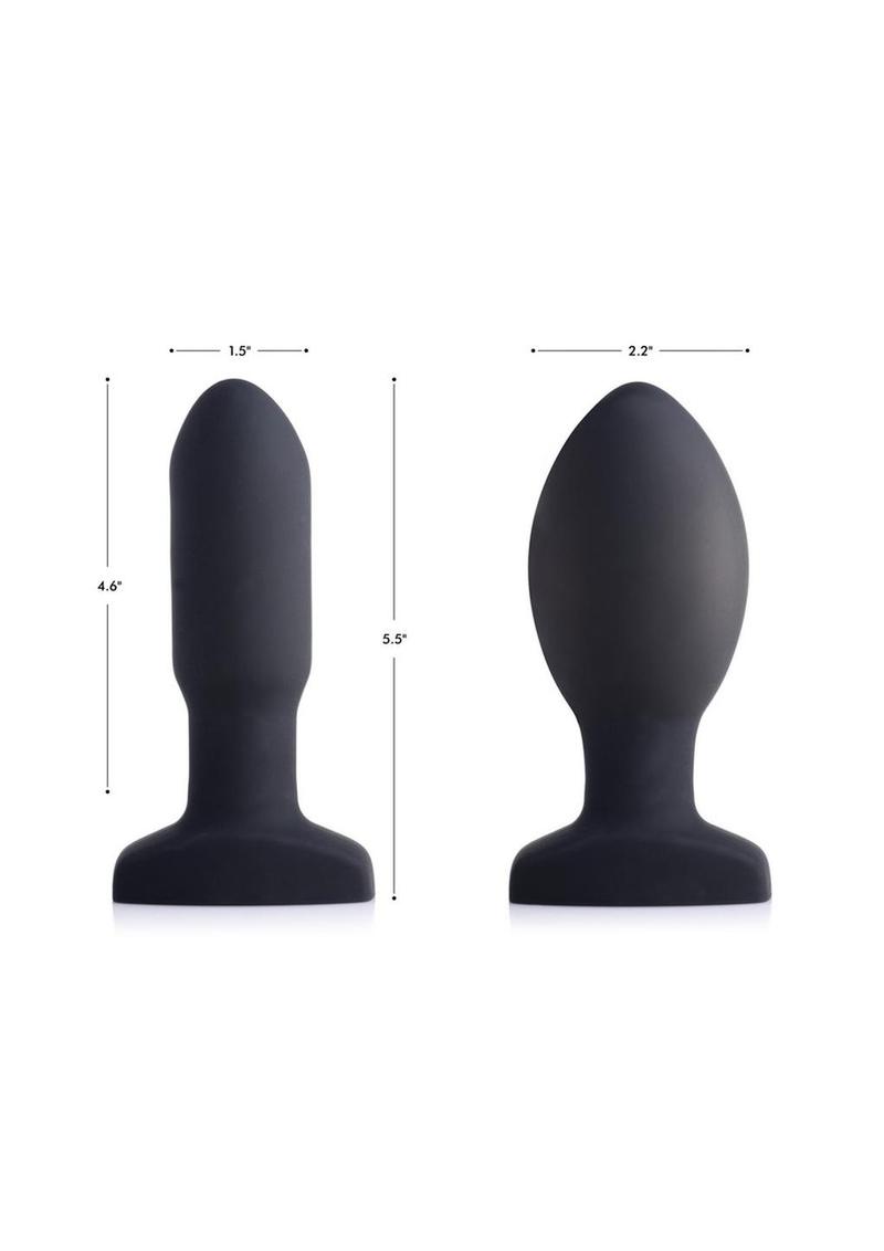 Swell 10x Inflatable Vibrating Silicone Rechargeable Prostate Plug with Remote Control -