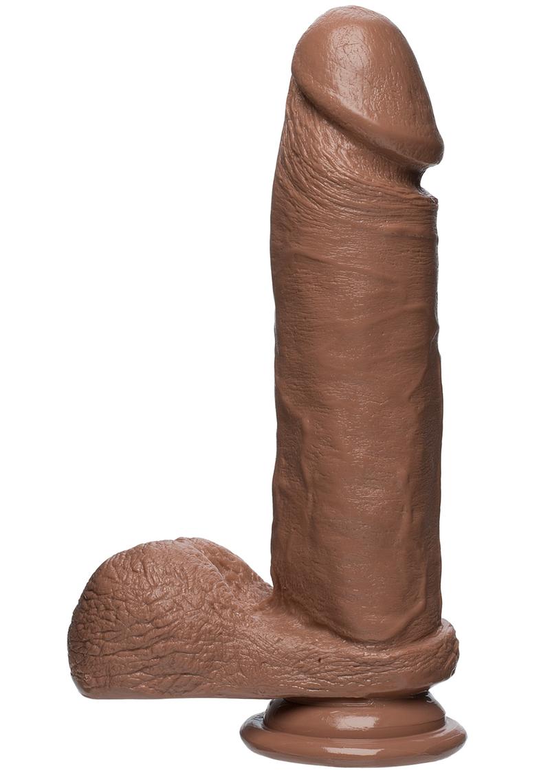 The D Perfect D 7 Inch FirmSKYN Dildo with Balls
