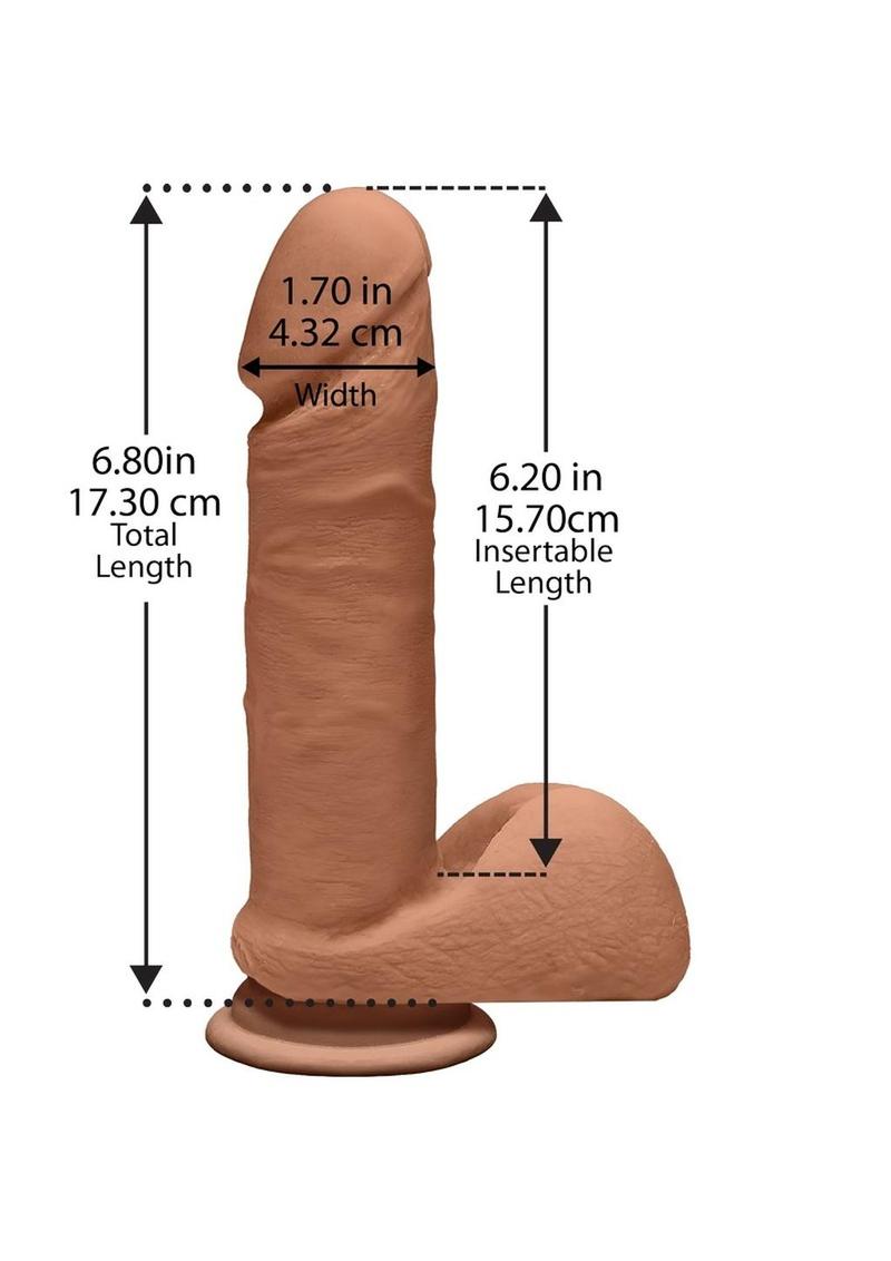 The D Perfect D Dual Density ULTRASKYN Dildo with Balls