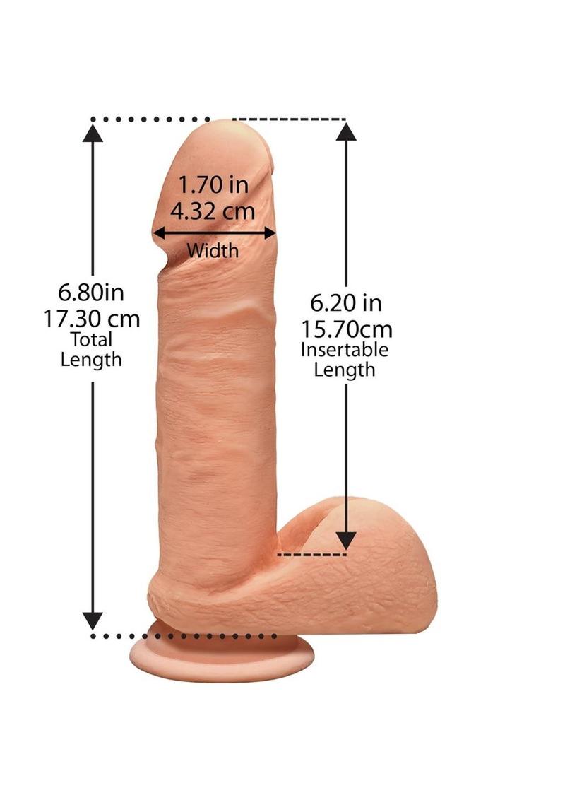 The D Perfect D Dual Density ULTRASKYN Dildo with Balls
