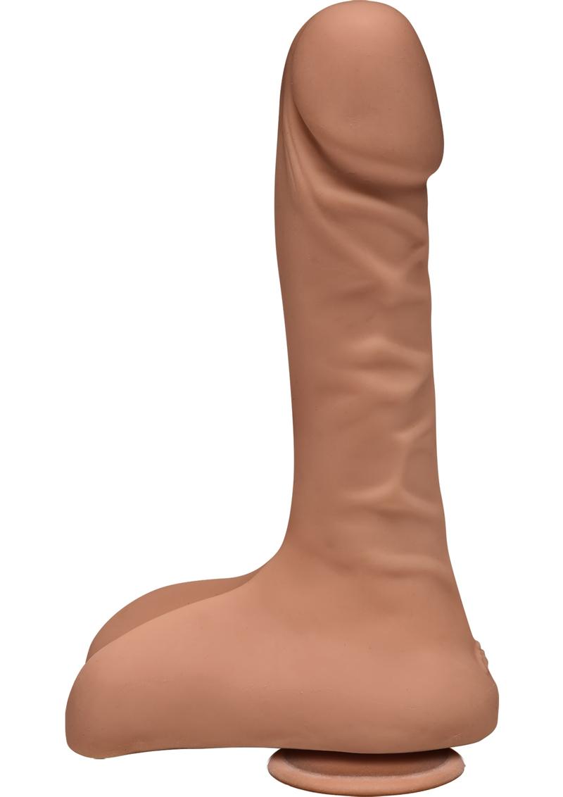The D by Doc Johnson Super D Dual Density Dildo with Balls