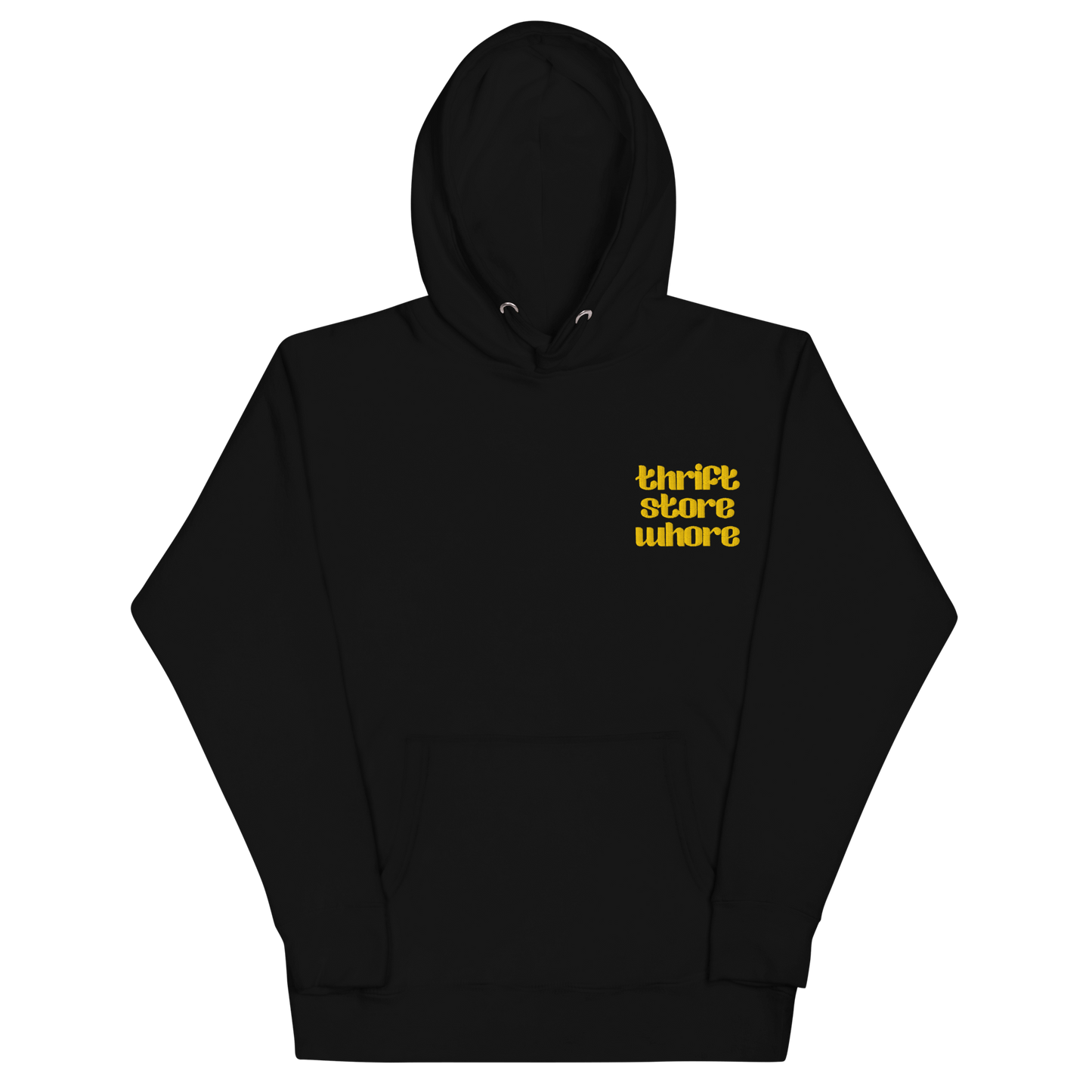 Thrift Store Whore Embroidered Hoodie