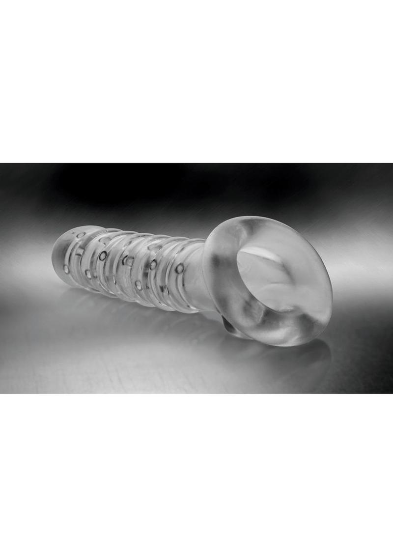 Tom of Finland Textured Girth Enhancer Clear Penis Sleeve