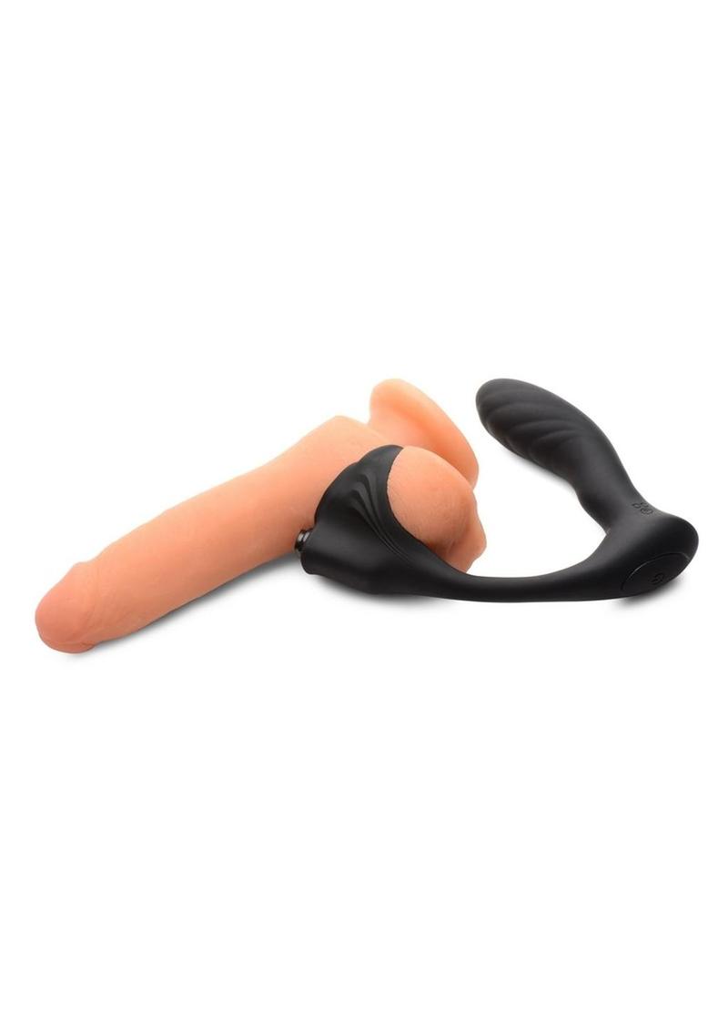Trinity Men Silicone Prostate Plug with Ball Stretcher