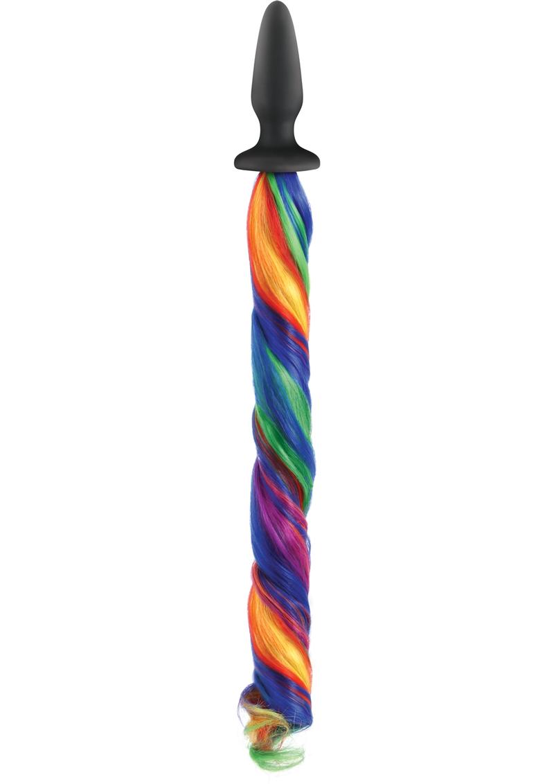 Unicorn Tails Silicone Anal Plug Available Rainbow