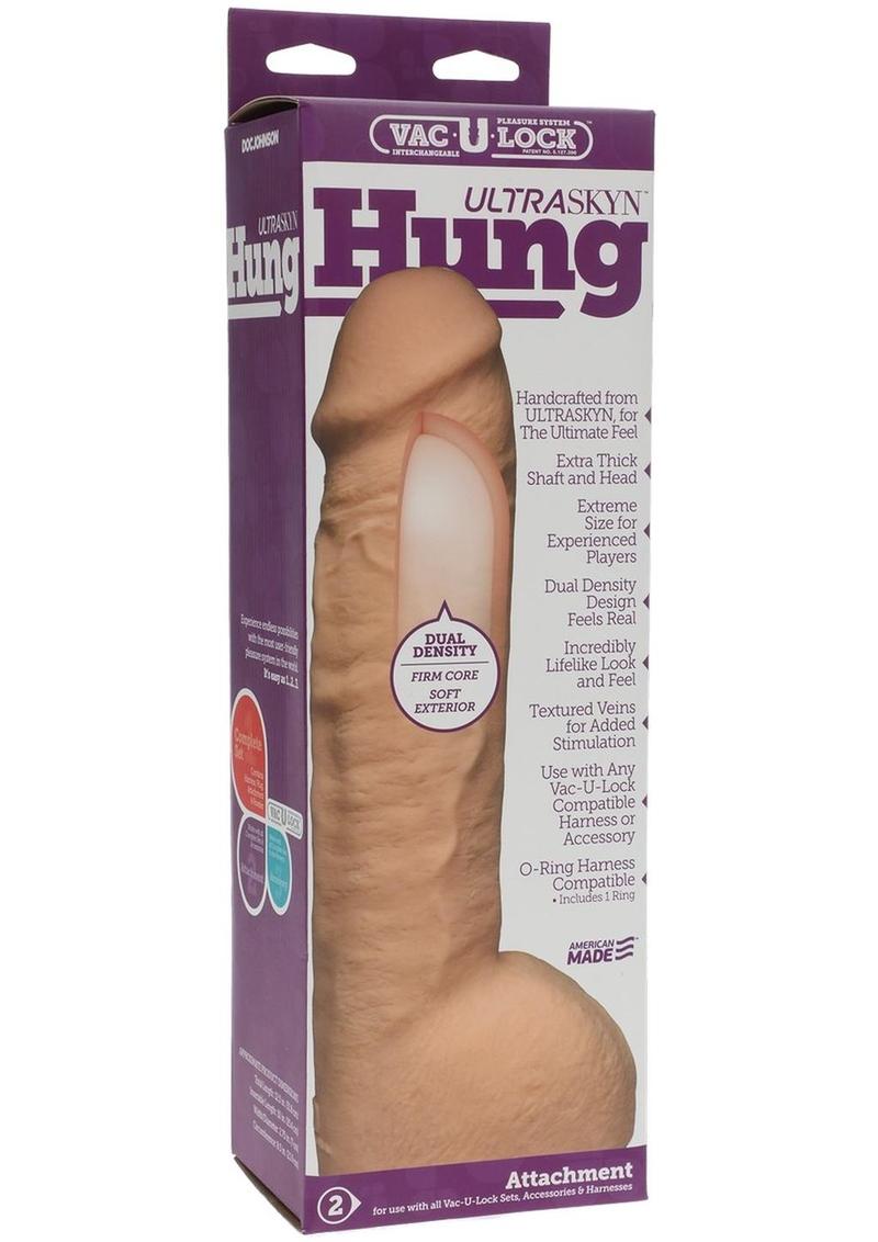 Vac-U-Lock Hung ULTRASKYN Dual Density Dildo