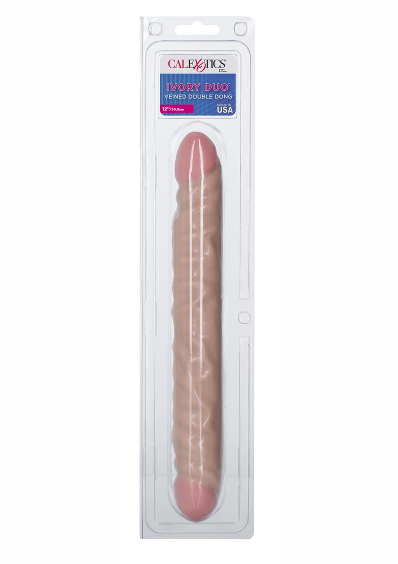 Ivory Duo Veined Double Dong