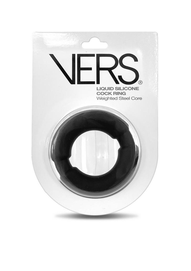 VERS Liquid Silicone Cock Ring With Weighted Steel Core