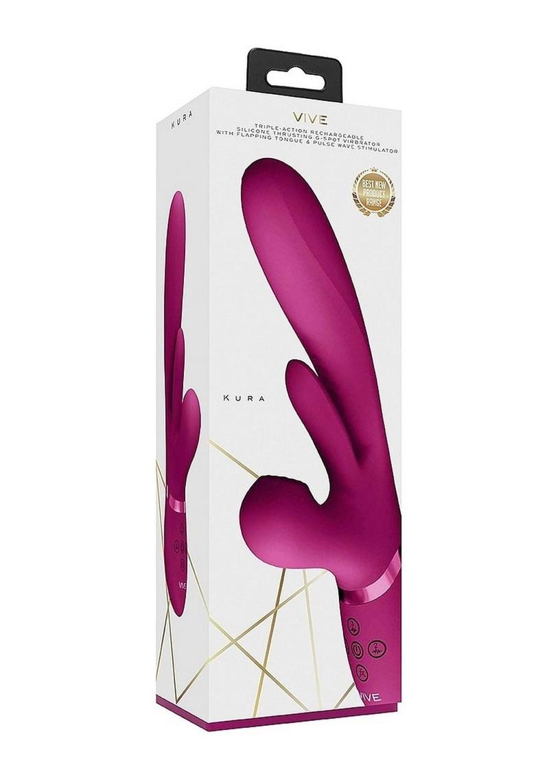 Triple Motor Thrusting G-Spot With Flapper and Air Wave Stimulation Vibrator