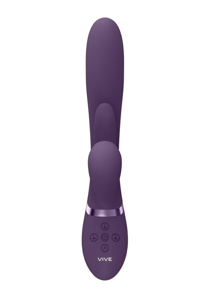 Triple Motor Thrusting G-Spot With Flapper and Air Wave Stimulation Vibrator