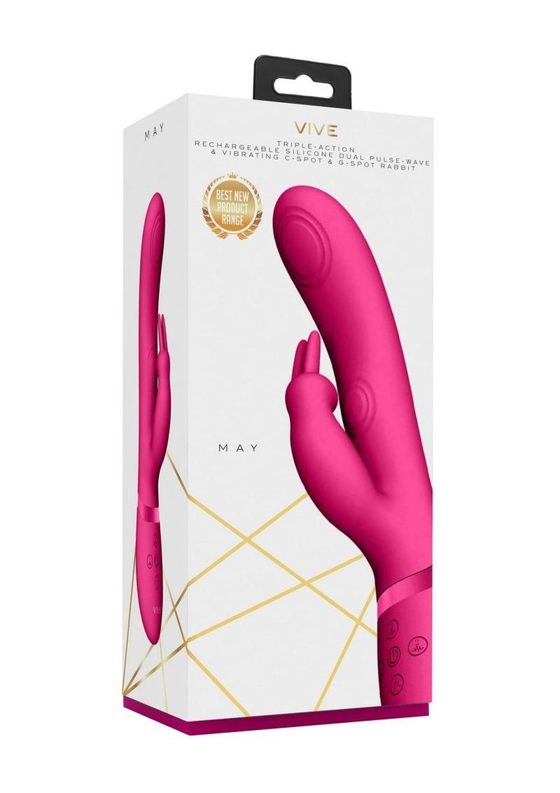 Vive May Dual Pulse Wave G-Spot Rabbit Vibrator