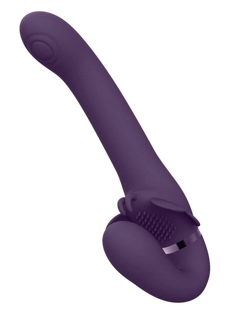 VIVE Satu Triple Action Silicone Strapless Strap-On
