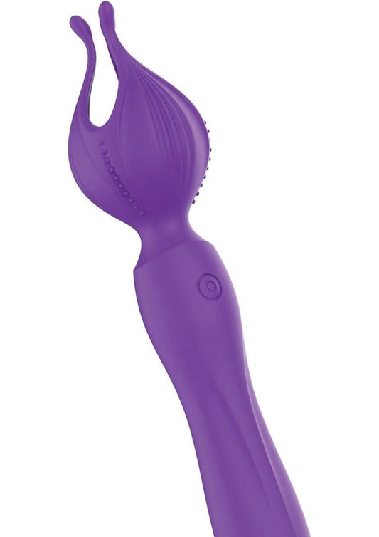 Wet Dreams Clitoral Kiss Flower Petal Rechargeable Silicone Vibrator