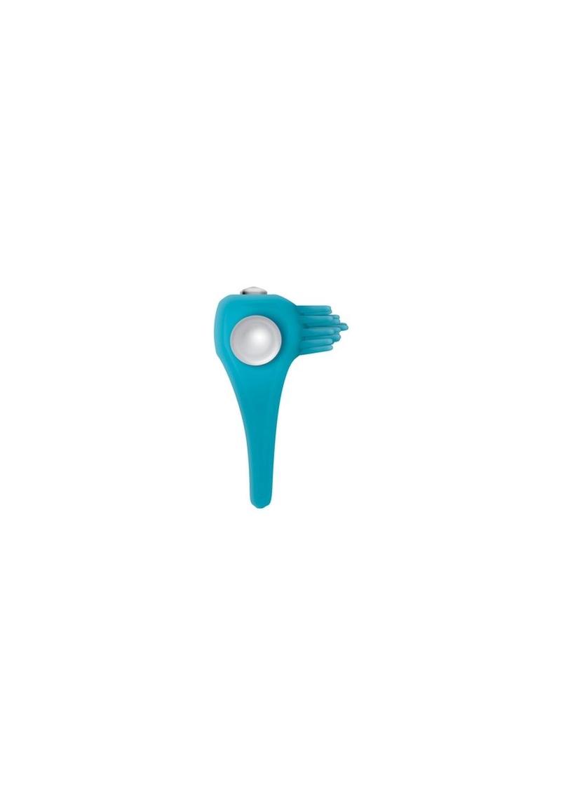 Zero Tolerance Teal Tickler Rechargeable Silicone Vibrating Cock Ring