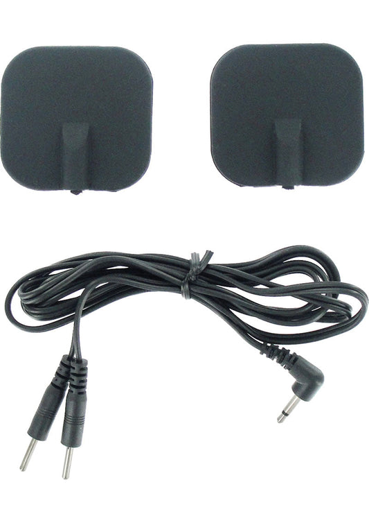 Zeus Electrosex Deluxe Black Silicone Electro Pads