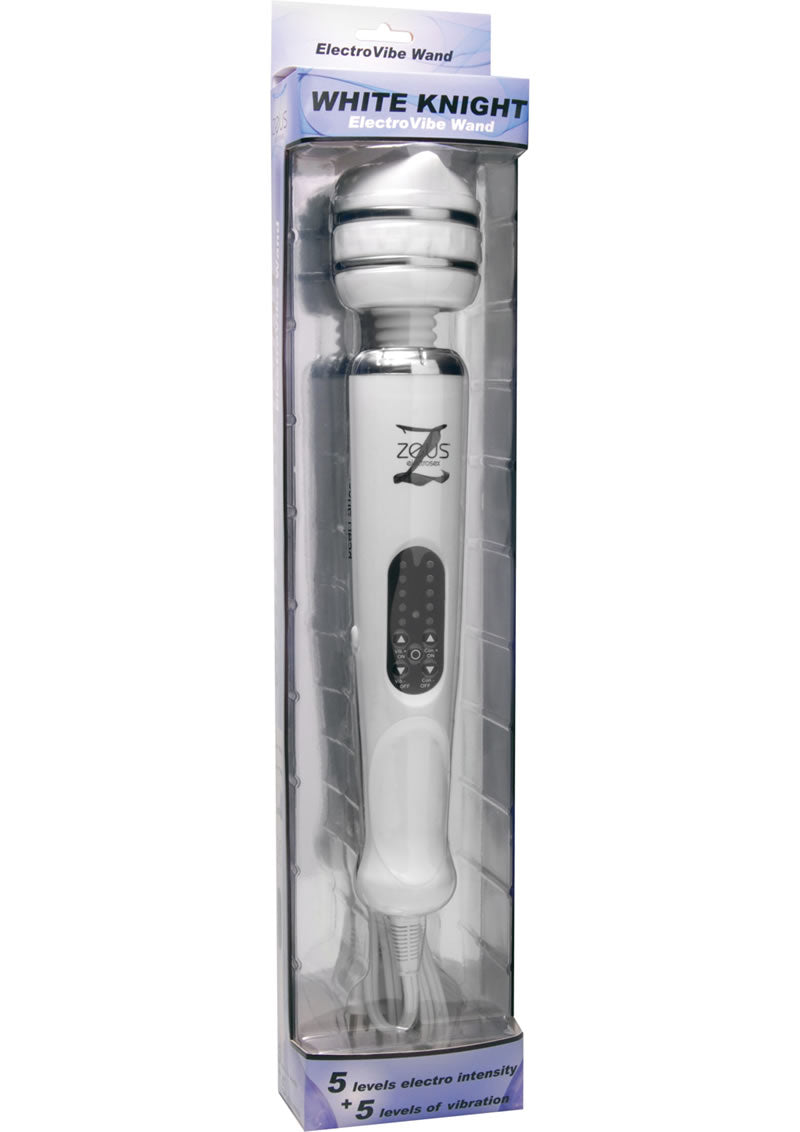 White Knight ElectroVibe Wand Reign in Electric Ecstasy